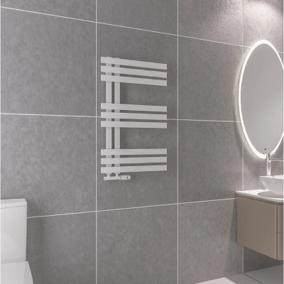 RADIATOR DECORATIV DE BAIE HEKO ELCHE 800X500 ALB TEXTURAT. Poza 44434